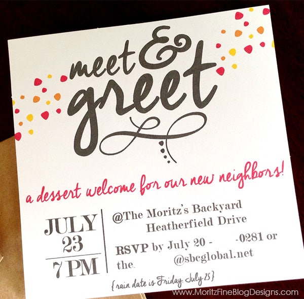 Meet Greet Free Printable Invitation