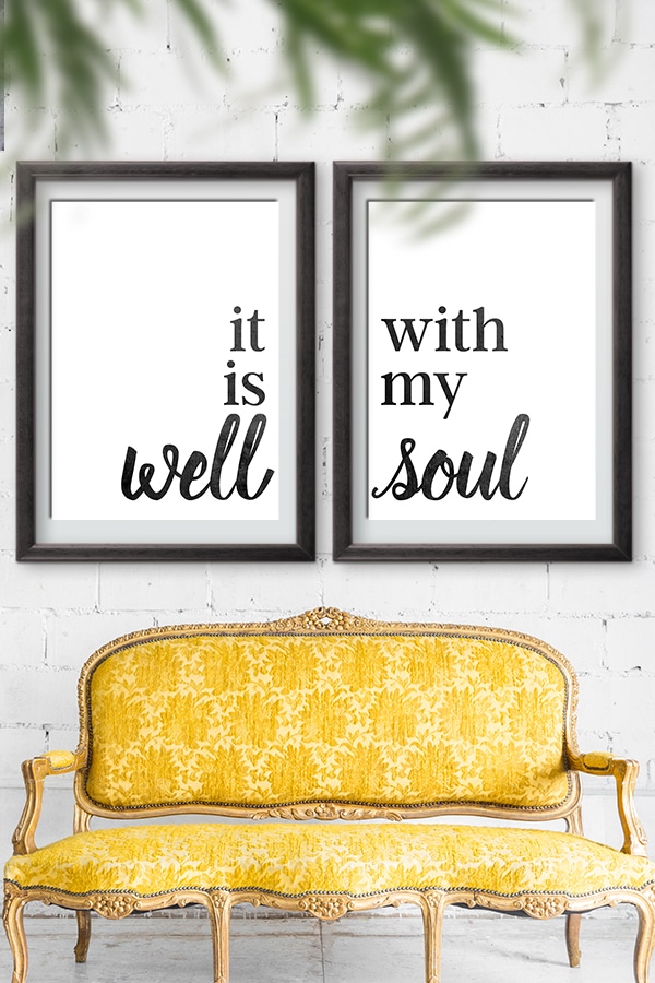 It Is Well With My Soul Home Decor Sign Free Printable