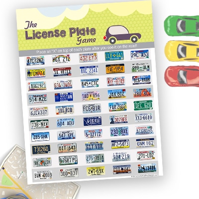 License Plate Game Free Printable Road Trip Activity - Mama Cheaps®