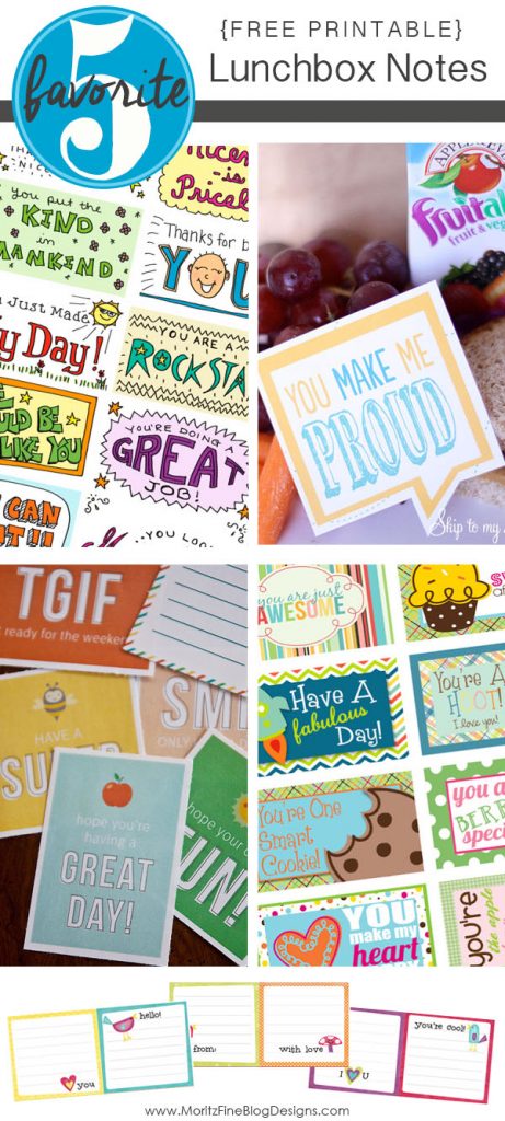Free Printable Lunchbox Notes | Free Printable Included