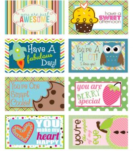 Free Printable Lunchbox Notes | Free Printable Included