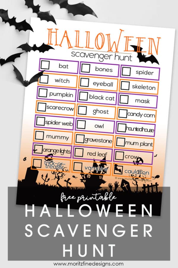 Halloween Scavenger Hunt for Kids | Free Printable