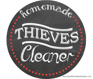 Free Printable Thieves Cleaner Label