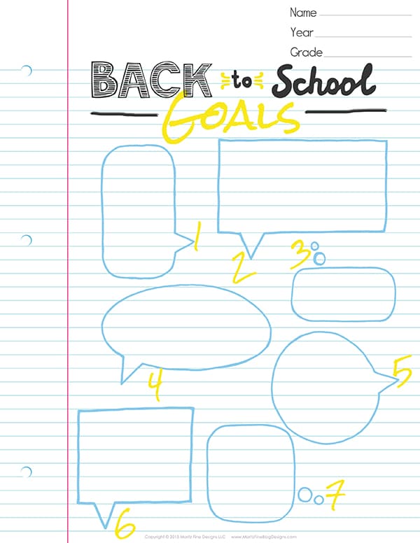 Don't let your kids go back to school without setting goals for the school year. Use this Back-to-School Goals Printable for Kids to achieve their dreams!