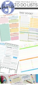 Daily To Do List Free Printables