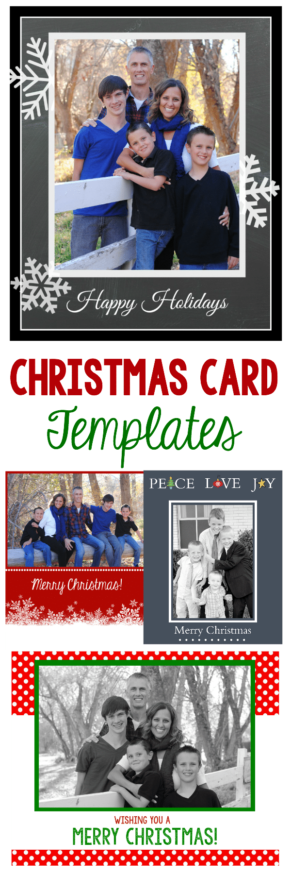 free photo templates for christmas cards