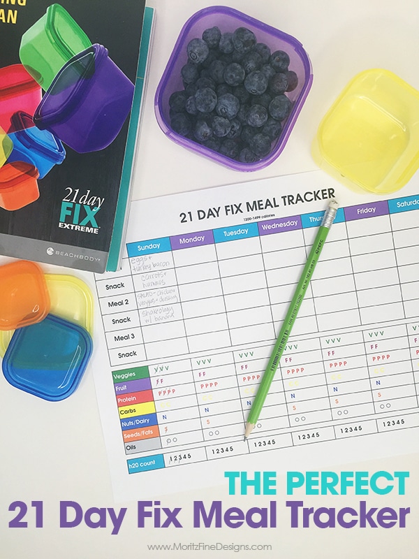 I didn't love any of the 21 Day Fix Meal Trackers I got off Pinterest, so I created my own. This is the PERFECT 21 Day Fix Meal Tracker. AND, you can customize it to meet your exact needs! 