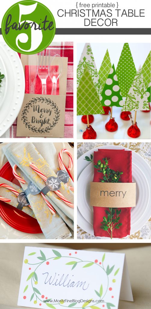 Free Printable Christmas Table Decor Friday Favorite 5