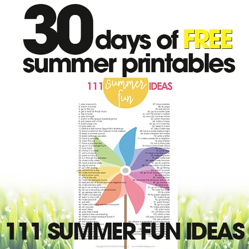 Fun Kid Summer Activities | Free Summer Printables Day #29