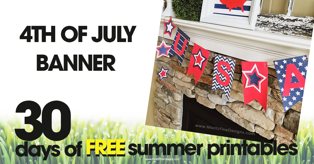 free printable holiday card Summer July Day   Printable Free #24 of Banner 4th