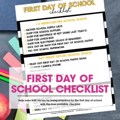 First Day of School Photo Signs | Printable Included