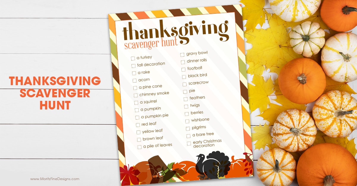 Thanksgiving Scavenger Hunt 