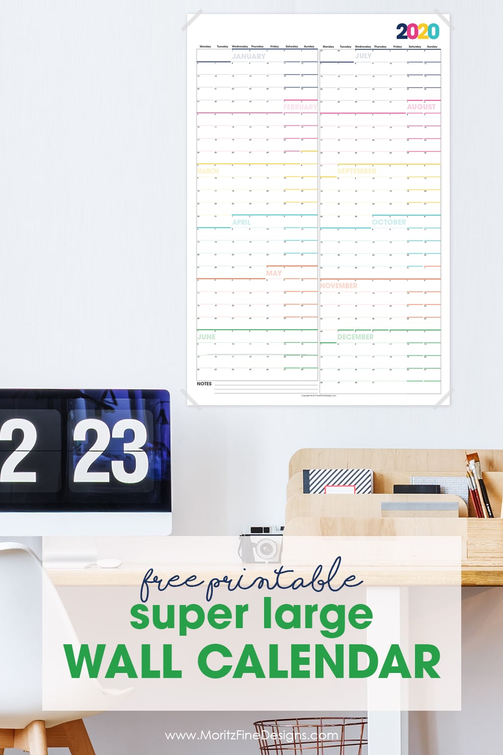 Printable Large Wall Calendar Free Printable Download