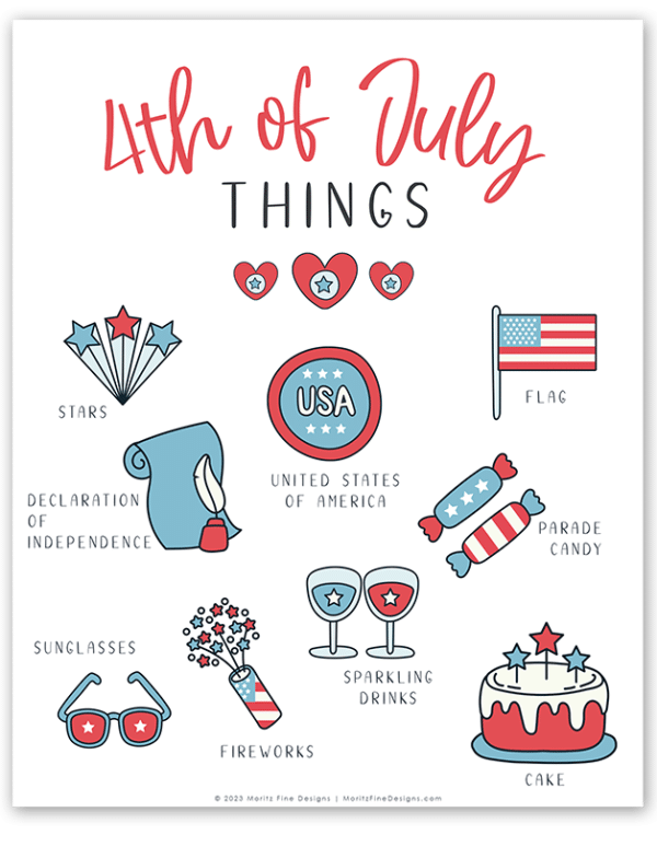 Free Printable 4th of July Art